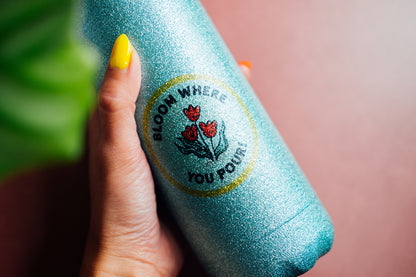 Bloom Where You Pour Insulated Water Bottle